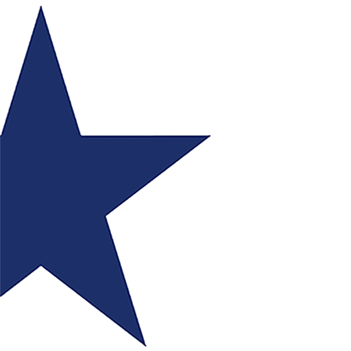 Image: blue star on white background