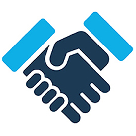 Image: handshake icon