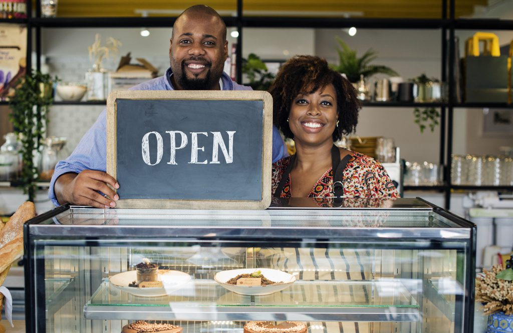 Image: happy business owners